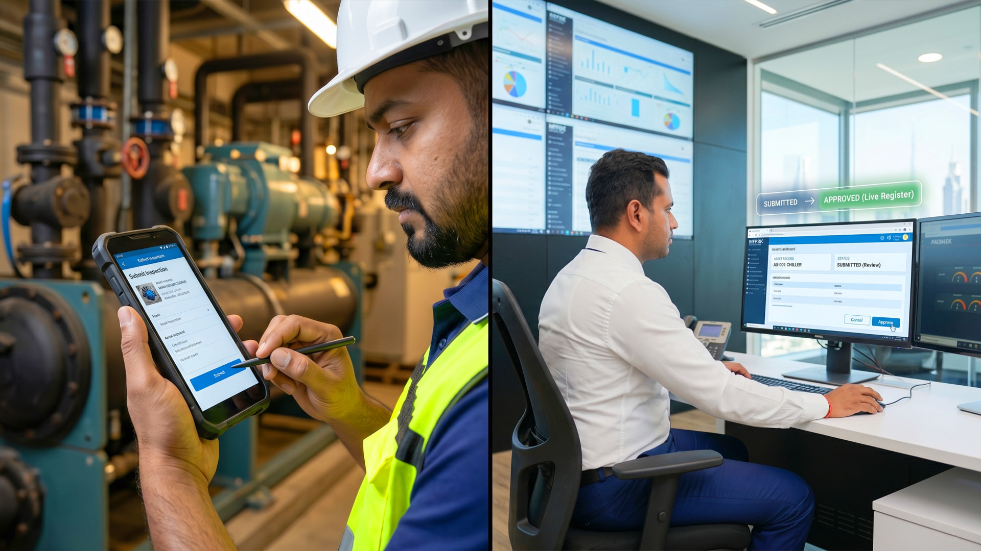 CONDTEK mobile asset inspection and office-based asset register review